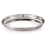 Neelam Stainless Steel N.P.12 22G Thali – 26.5 cm | Durable & Elegant Round Plate | Ideal for Pooja & Daily Use