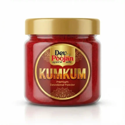 Dev Poojan Kumkum | Premium Devotional Powder for Pooja, Tilak, and Temple Rituals – Pure & Vibrant Red