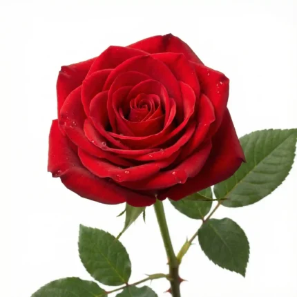 Fresh Red Rose Flower for Pooja, Temple Offerings, Decoration & Spiritual Rituals – Premium Quality (Single Stem)