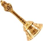 Dev Poojan Brass Pooja Ghanti (Small) – Premium Brass Bell for Daily Worship & Rituals